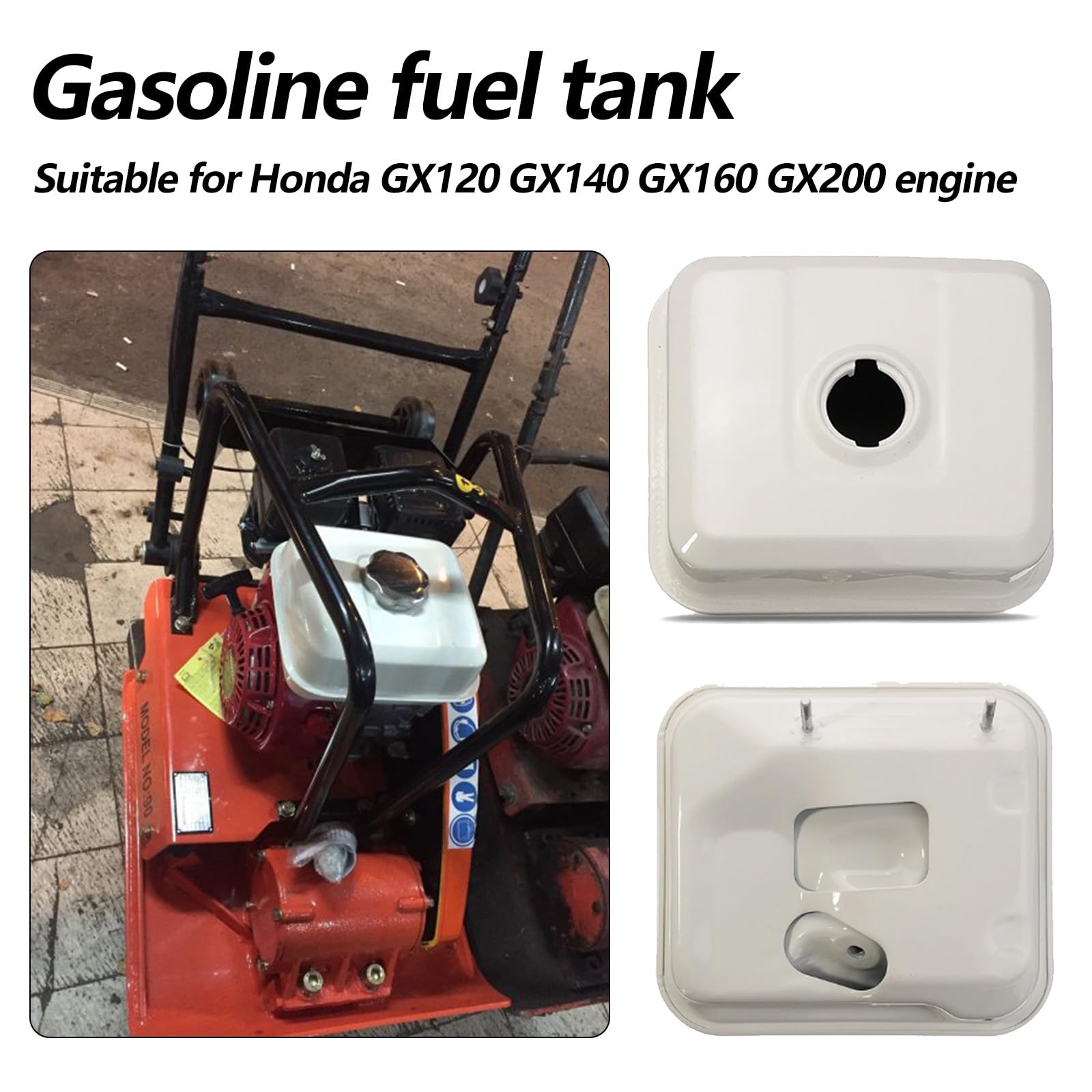 Réservoir Essence pour Honda GX120 GX140 GX160 GX200 Moteur, Kit de Réservoir à Essence de 3L avec Bouchon de Réservoir Filtre à Carburant et Conduite de Carburant Réservoir de Carburant