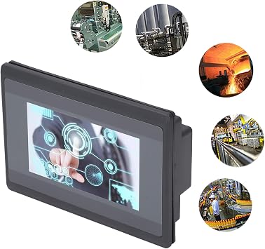 PLC Touch Screen WSB4322R, 4.3 Inch HMI with 600MHz ARM9 CPU, 12 in 10 Out Relay Output, for PLC Programming Software, with WS HMI Setup V3.1 5.1