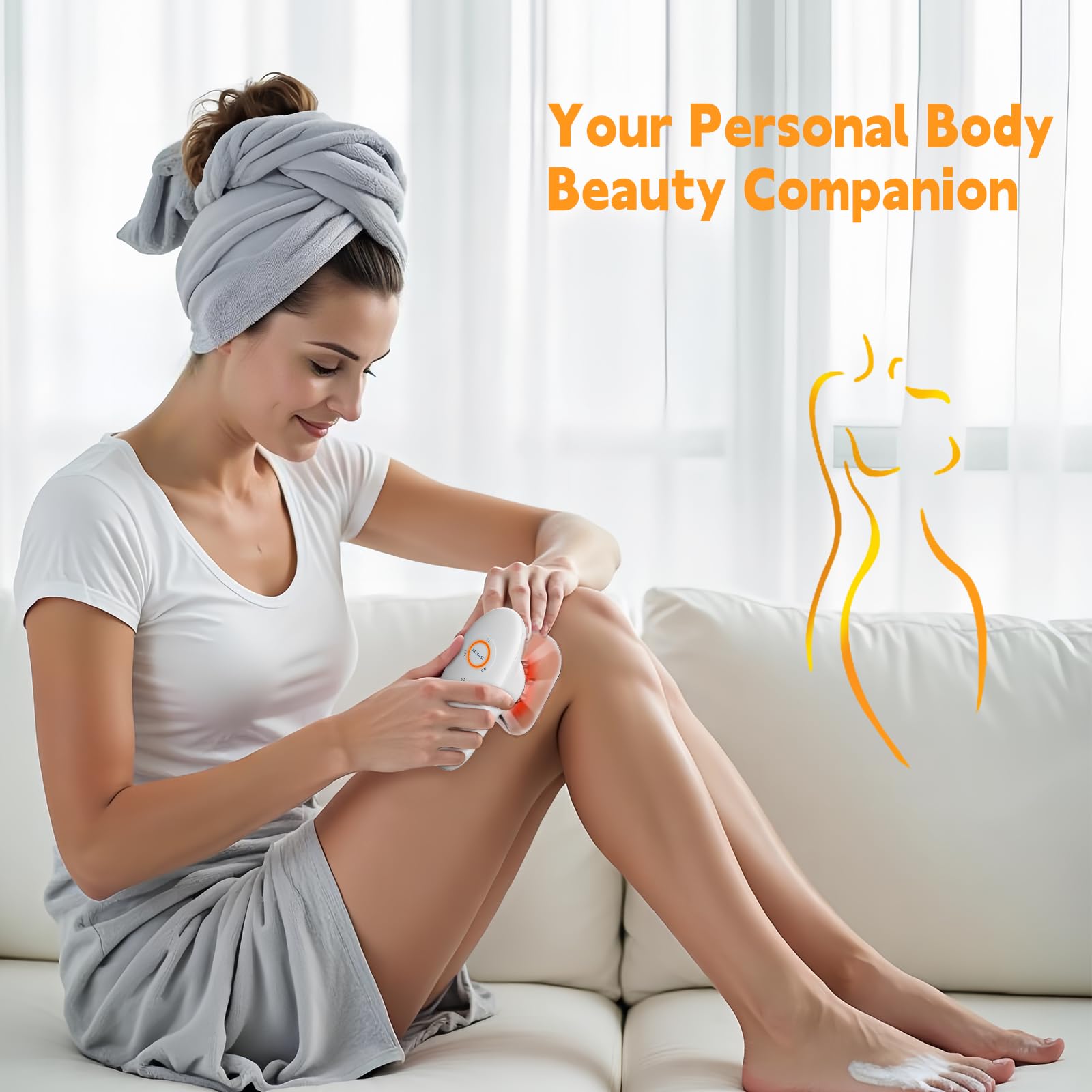 cotsoco 3-in-1 Body Sculpting Machine - Cellulite Remover Massager for Stomach, Arms, Legs, Lymph Drainage Massage & Skin Firm Tool at Home for Women: Blue