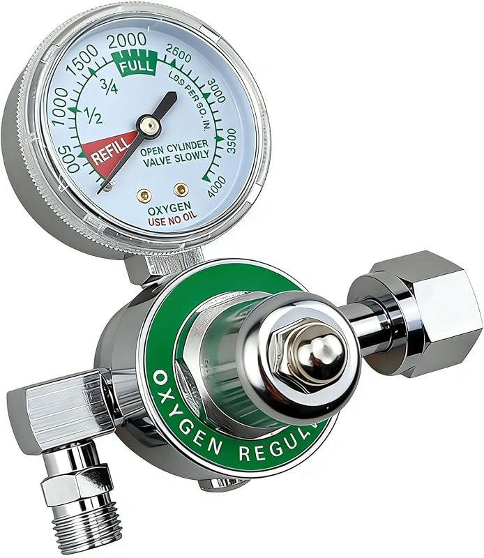 M1-540-P M1 Preset Pressure Regulator with Gauge for Oxygen Concentrator