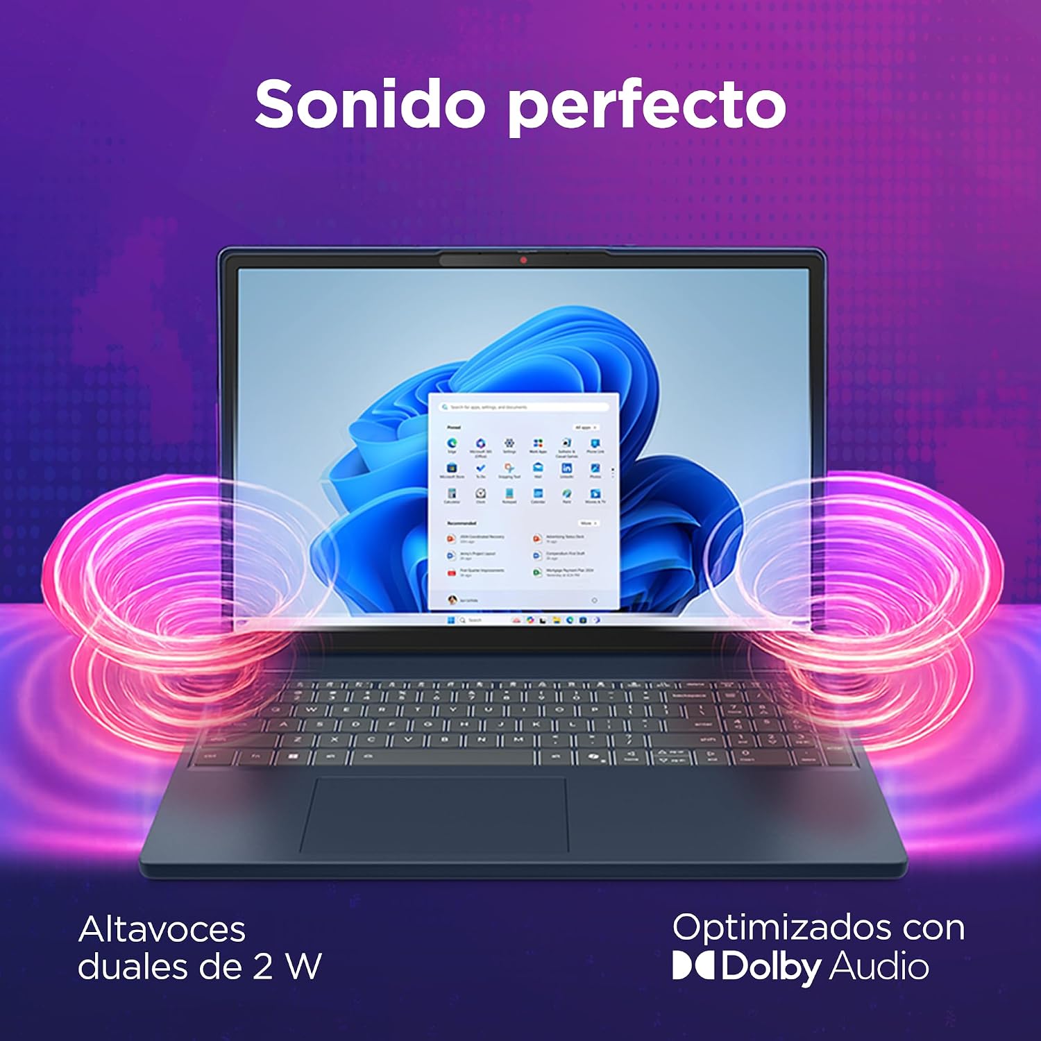 Lenovo IdeaPad Slim 3 Gen 10 – Ordenador Portátil 15.3″ WUXGA (Intel Core i5-13420H, 16 GB RAM, 512 GB SSD, Wi-Fi 6, USB-C, Windows 11 Home) Teclado QWERTY Español – Azul Cósmico 10