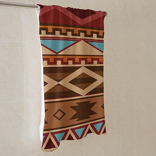 Miniatura 2 de Navajo - Toalla de playa estampada con patrón nativo americano, toalla de baño, natación, surf, 28 x 55 pulgadas