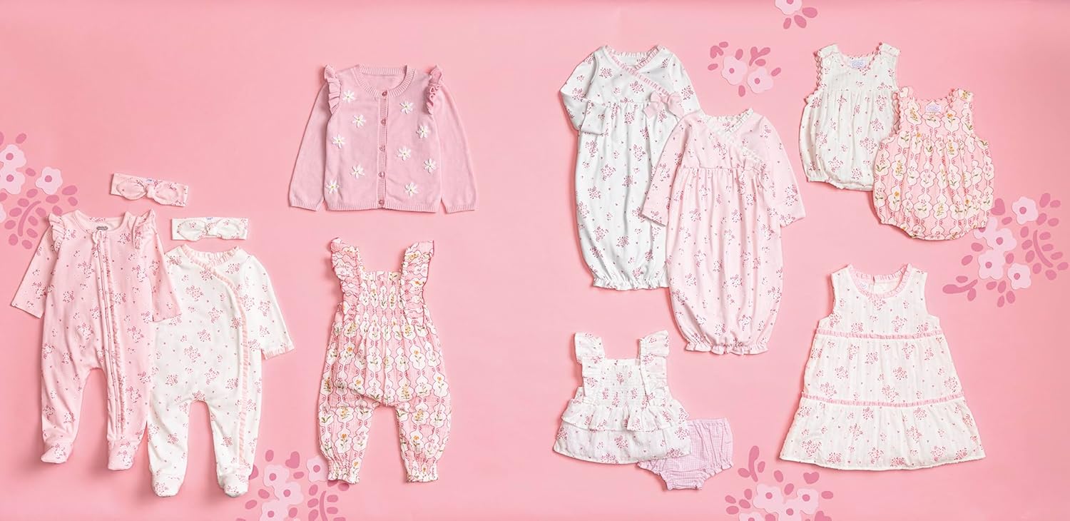 Mud Pie Baby Girl Blossom Longall