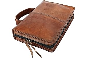 Genuine Leather Bible Cover for Large Books, Planners, and Notebooks
