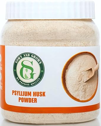 Sown and Grown Psyllium Husk Powder- 907gm | Isabgol Powder, Gluten Free | Effectively Relieves Constipation