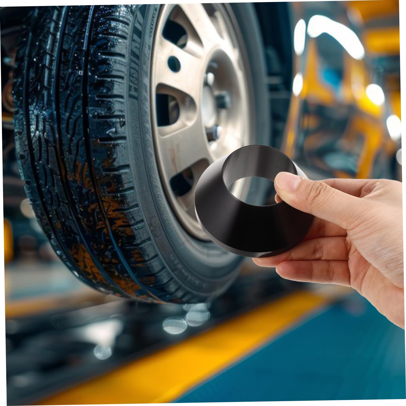 ULTECHNOVO 5pièces Changeur De Pneus Manuel Avec Cone De Centrage Aluminium Pour Camions Outil De Montage Et Démontage De Pneus Pour Améliorer Efficacité Du Travail