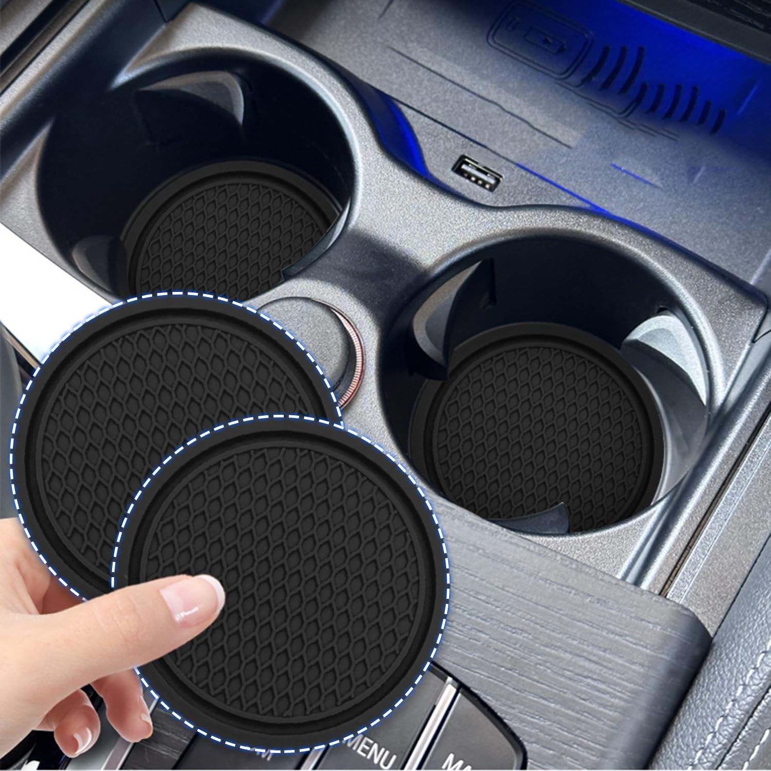 Insert de porte-gobelet de voiture Ford Focus pour éviter les salissures