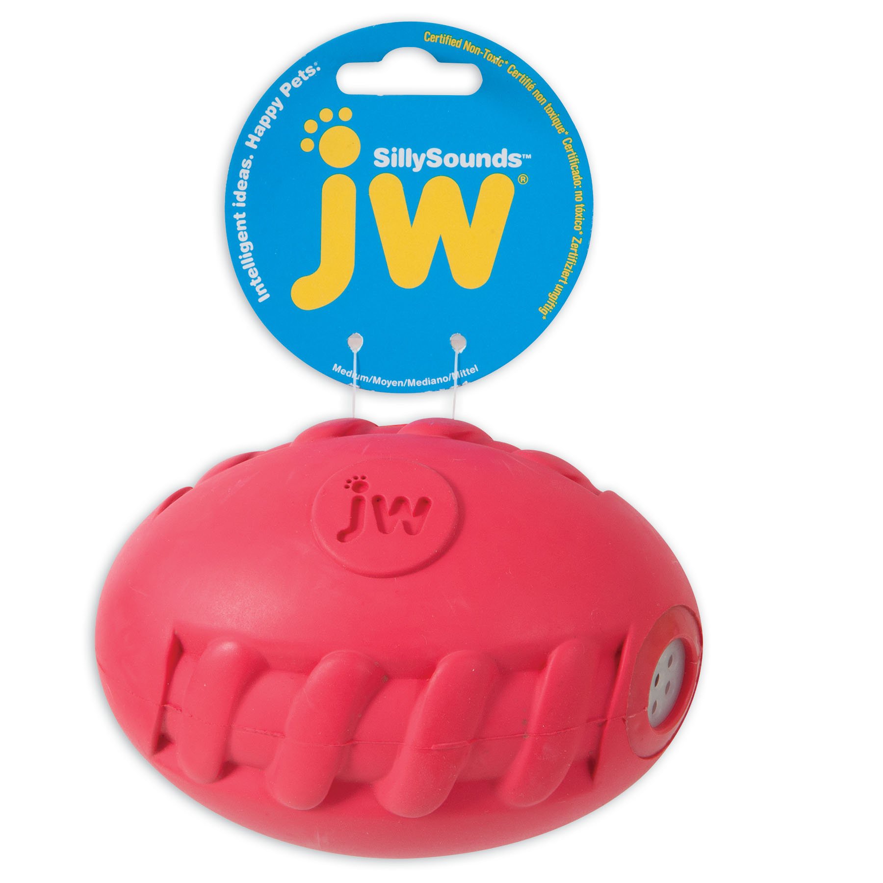 JW Pet Company Sillysounds Spiral Football Medium