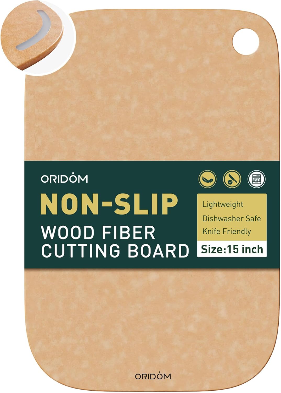 Cutting Boards for Kitchen Non Slip Over Sink Nice Solid End Grain Thick Wood Juice Groove Chopping Board Kitchen Essential House Warming Hostess Host Gift White