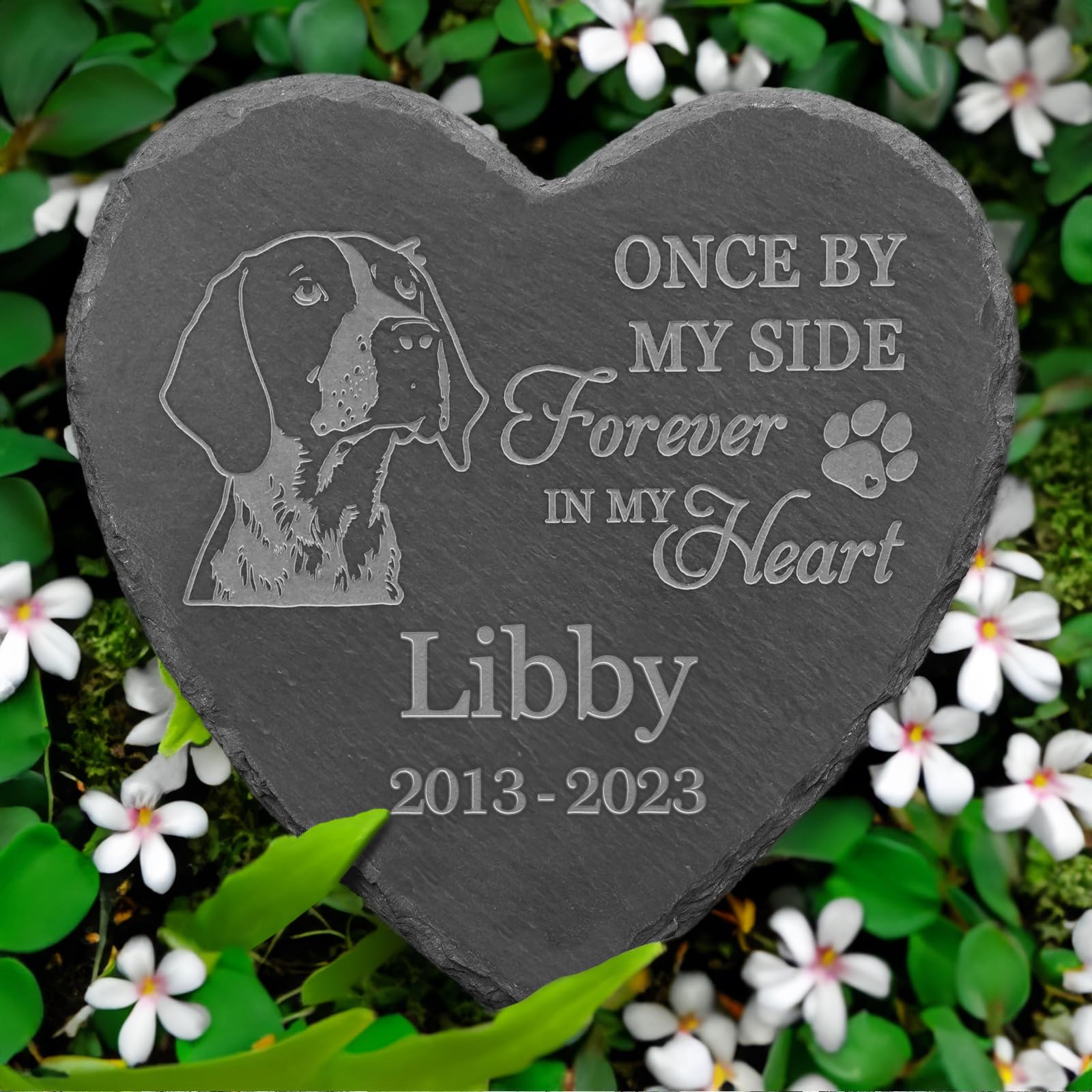 VAPCUFF Personalized German Shorthaired Pointer Memorial, German Shorthaired Pointer Headstone, Grave Stones for German Shorthaired Pointer, German Shorthaired Pointer Tombstone for Cemetery