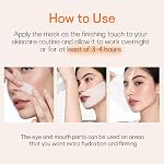 BIODAZZLE Collagen Overnight Deep Hydrating Face Mask, Glass Glow Skin,Elasticity Firming And Moisturizing,33gx4ea