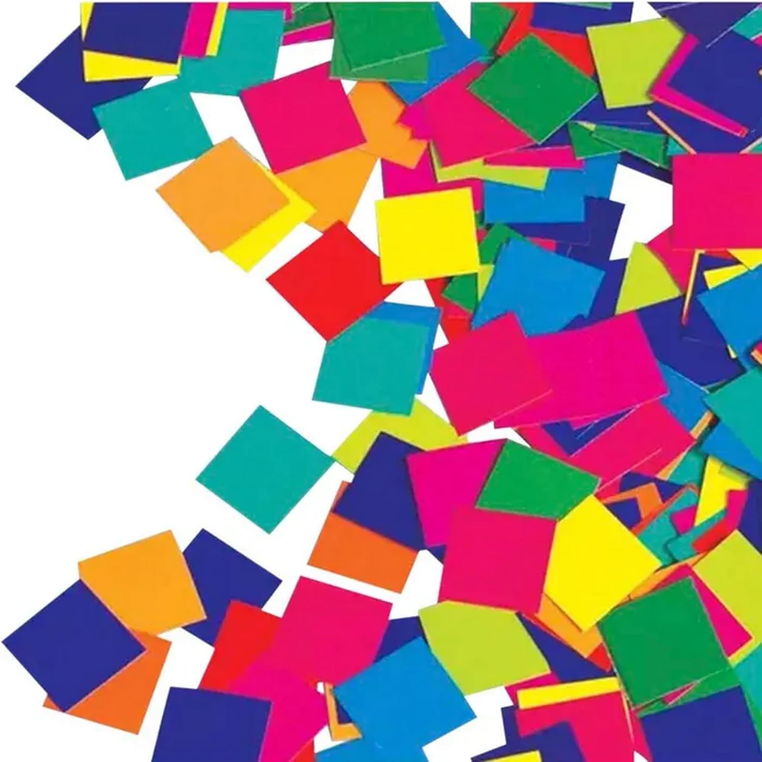 School Smart Spectrum Square Mosaic, 3/4 in, Assorted Color, Pack of 4000 - (Case of 2)