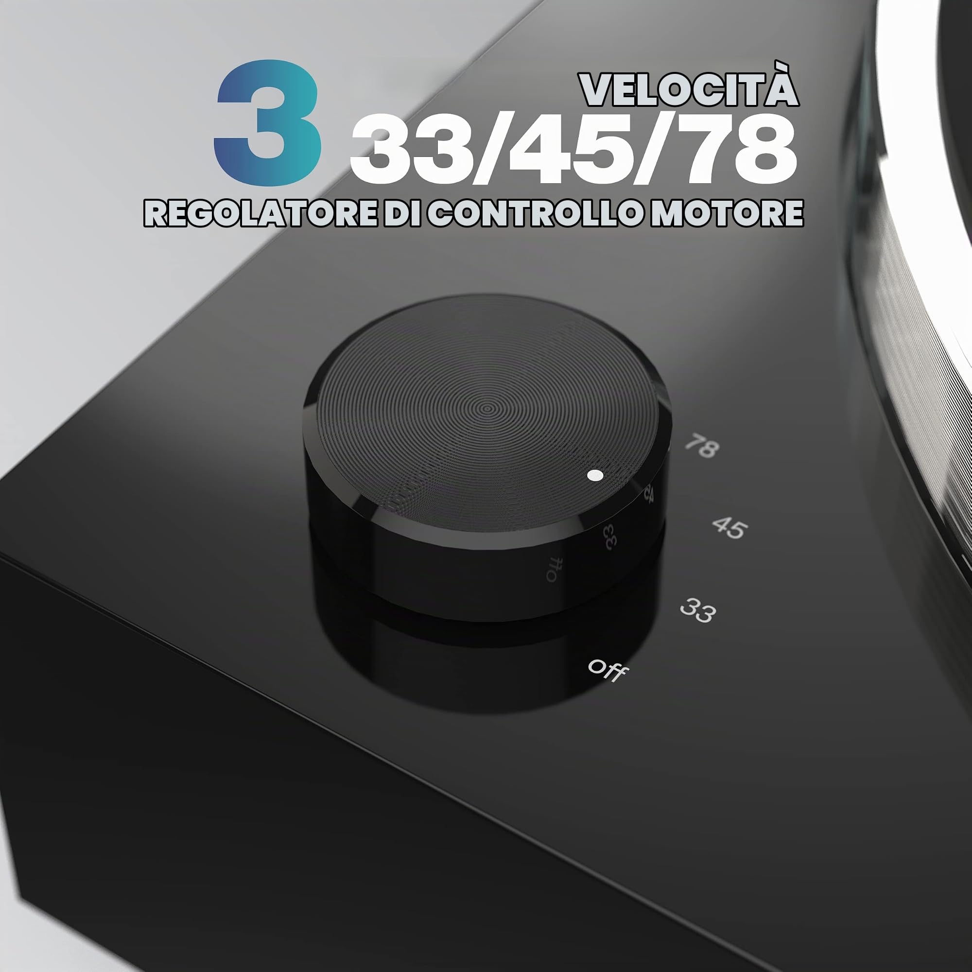 Reloop Turn X - Giradischi HiFi Premium con testina Ortofon 2M Blue, trazione diretta Super High Torque, controllo preciso della rotazione, 3 velocità, piatto in alluminio pressofuso fresato a CNC