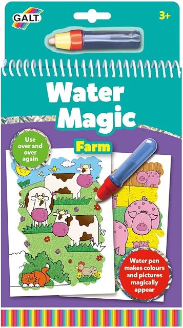 Galt Toys, Water Magic - Farm, Colouring Books for Children, Ages 3 Years Plus
