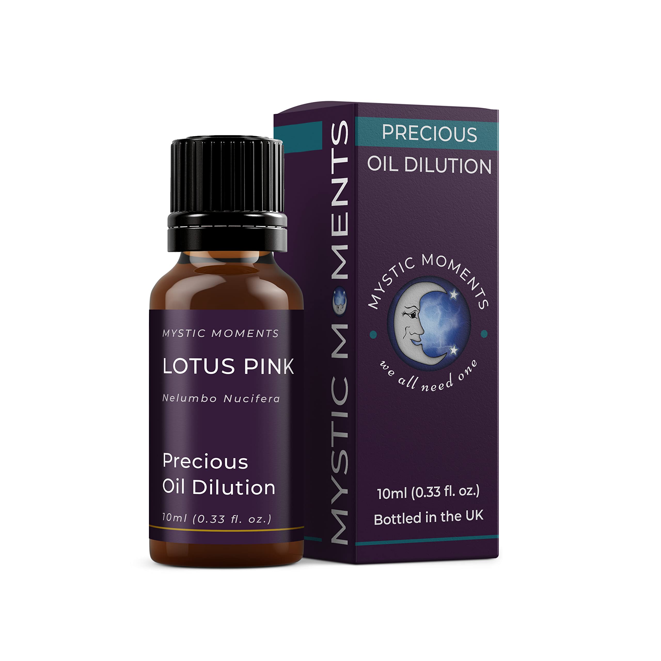 Mystic Moments Pink | Lotus Absolute Precious Oil Dilution 10Ml 3% Jojoba Blend Perfect For Massage, Skincare, Beauty And Aromatherapy