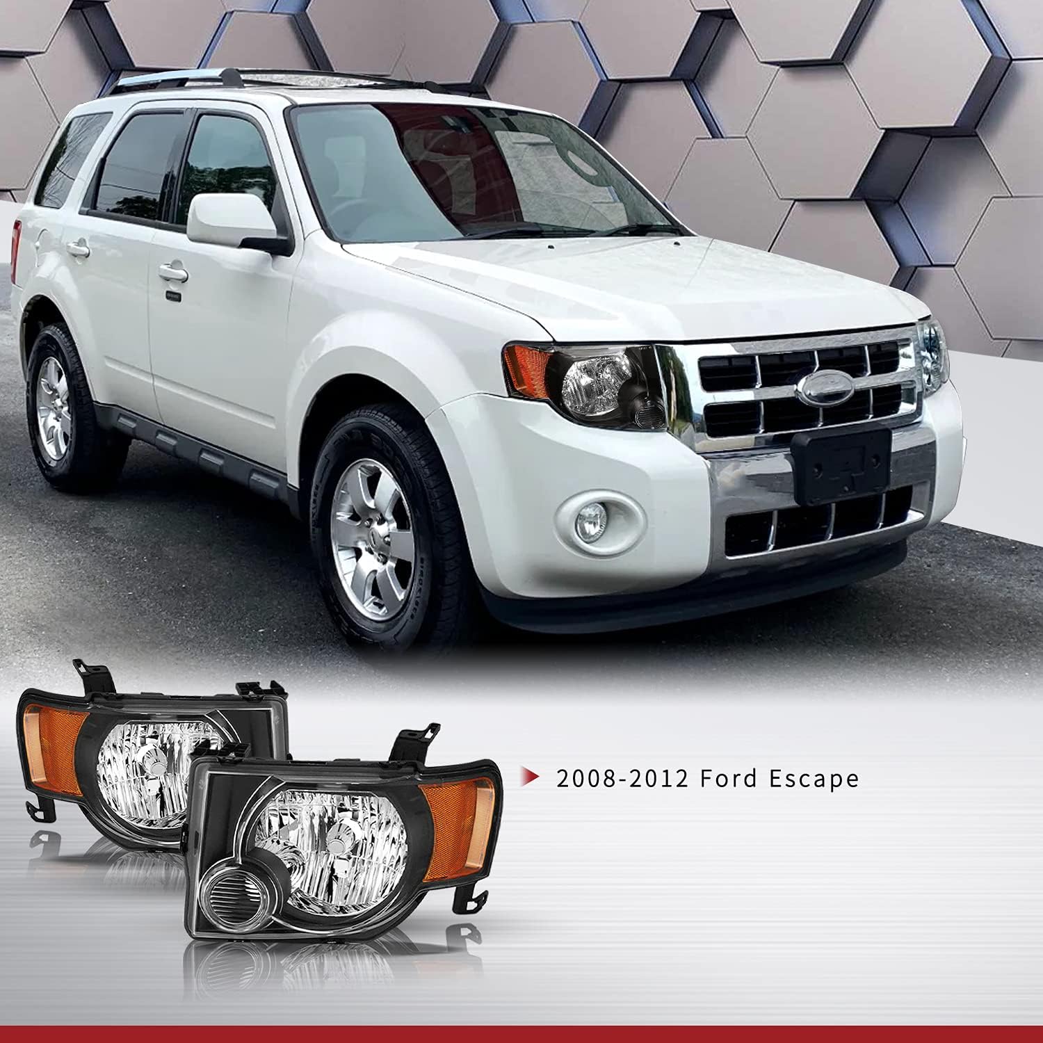 Hot Deals JSBOYAT Headlight Assembly Replacement for 08-12 Ford Escape Driver and Passenger Side One-Day Sale: Up to 50% Off JSBOYAT Headlight Assembly Replacement for 08-12 Ford Escape Driver and Passenger Side