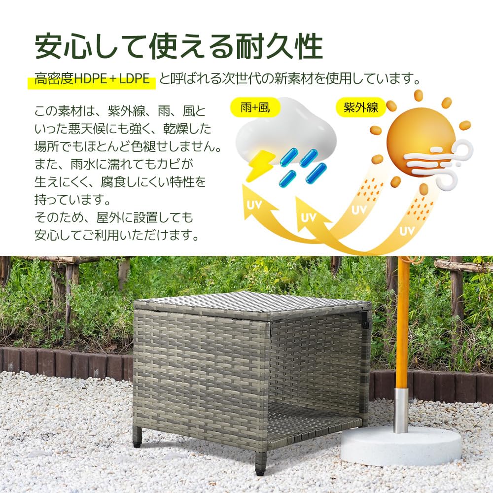 Amazon.co.jp: BTM ガーデンファニチャー テーブルセット ガーデン