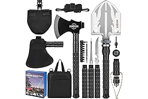 Extendable Multifunctional Camping Tool: Survival Shovel and Axe for Enhanced Outdoor Adventures