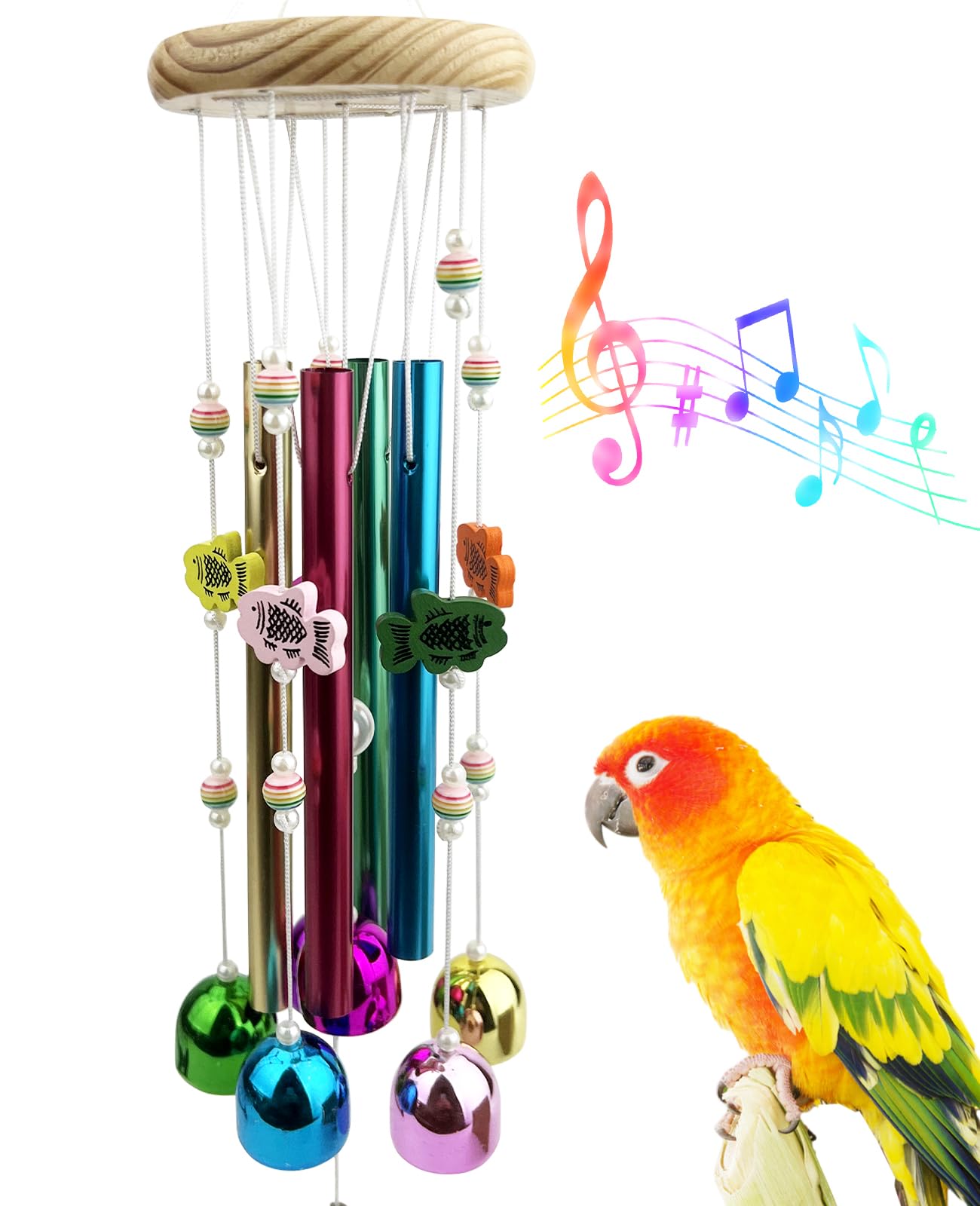 Amazon.com : FlidRunest Bird Chewing Toys with Colorful Bells