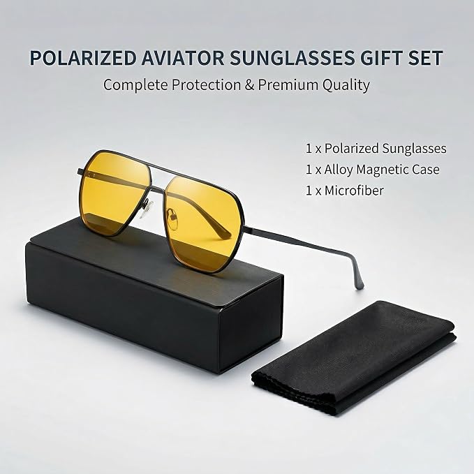 Gafas de sol aviador polarizadas para hombre y mujer miniatura 6