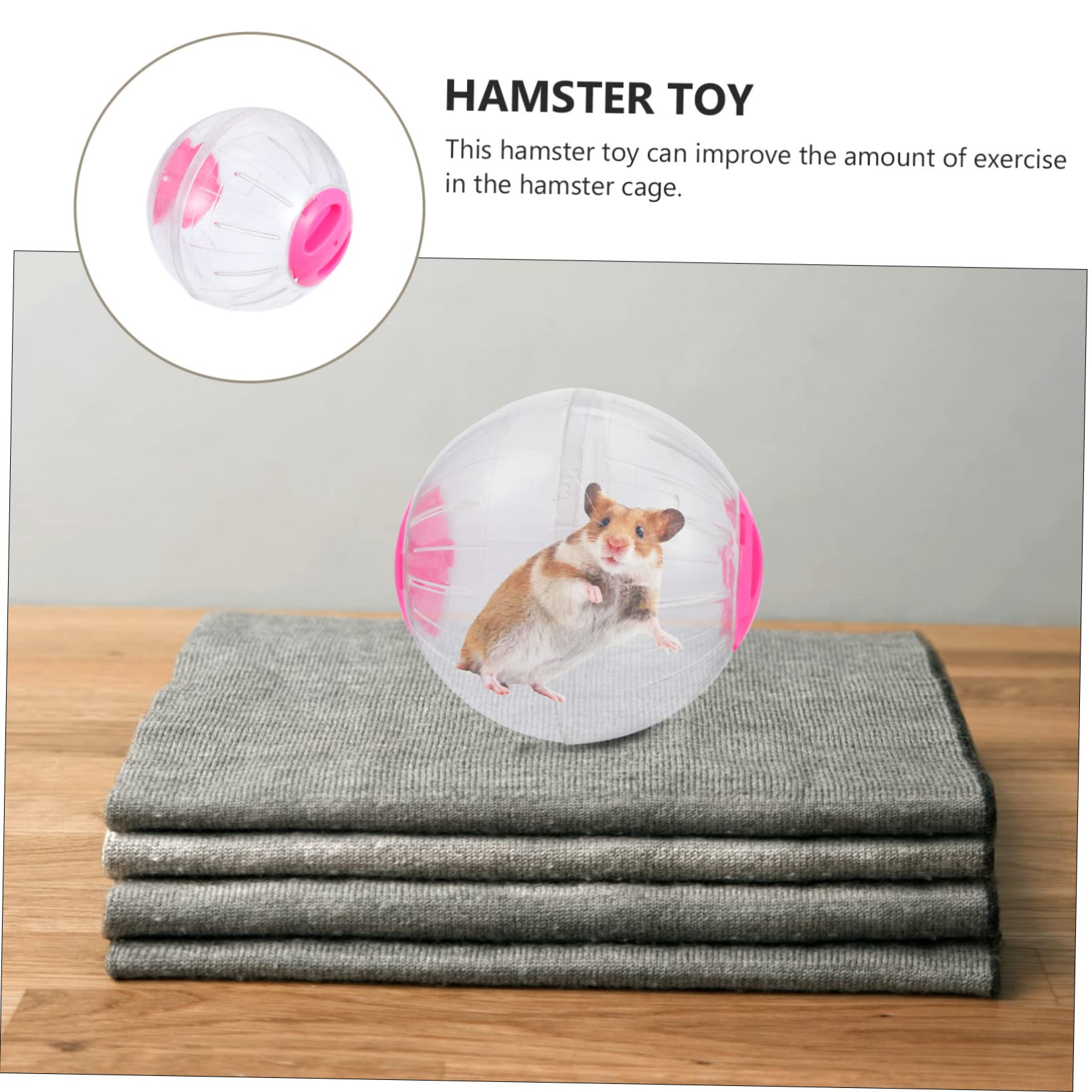 Toddmomy Playset for Hamsters Small Pets Interactive Ball Toy for Chinchilla Rat