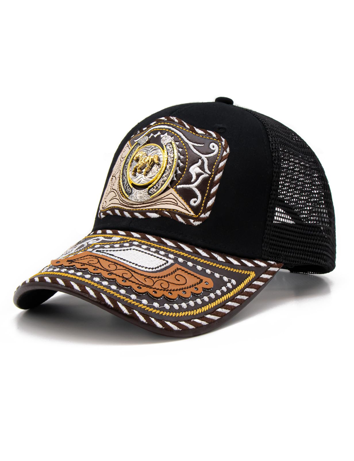 TOPACC Western Trucker Hat for Men Women Cowboy Country Hat Snapback Cap