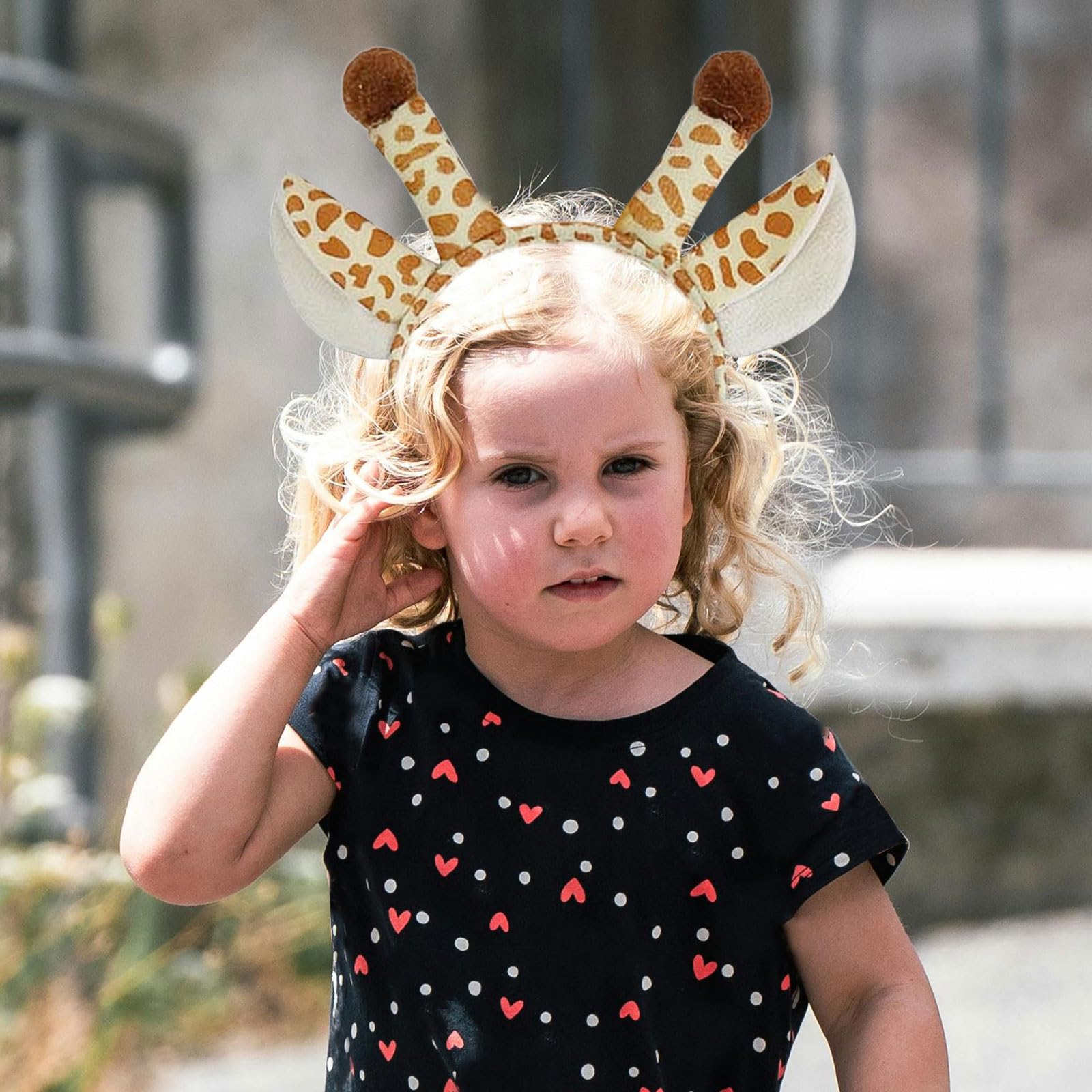 Serre-Tête Oreilles Girafe - Accessoire Déguisement Enfant/Adulte Pour Fête Et Halloween
