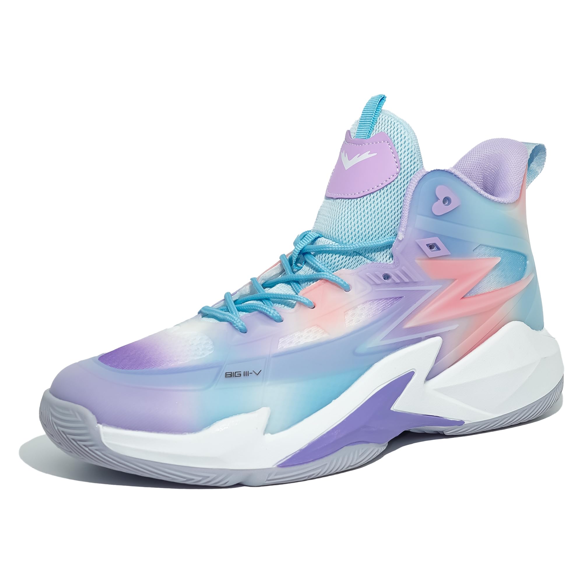 KIUSMETY Women's Men's Basketball Shoes Fashion Volleyball Sneakers Breathable Comfortable Non Slip Lace Up Sport Outdoor Shoe