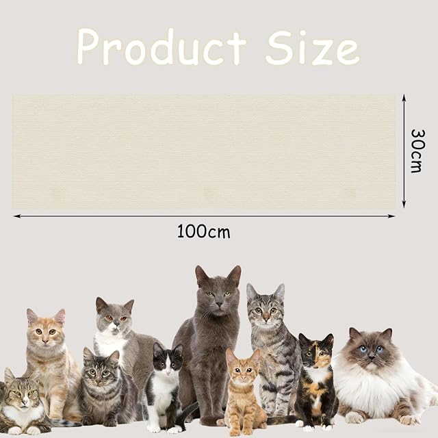 Foto 2 de 7 de Xynovate Alfombra Rascador para Gatos, Tapete Autoadhesivo para Rascar Gatos, Protector Sofa Arañazo