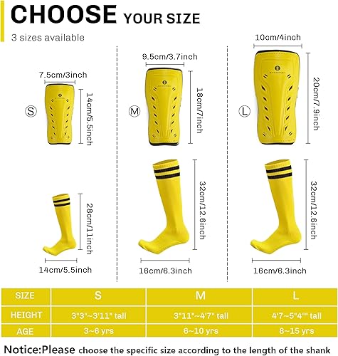 Miniatura 2 de brooman Espinilleras deportivas de fútbol para niños, niñas y adolescentes