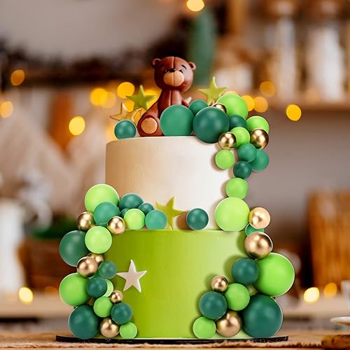 Miniatura 2 de 108 Piezas Bolas Decoración para Pasteles DIY Inserto para Cupcakes Globos de Espuma para Hornear Pasteles Boda Aniversario Cumpleaños Decoración