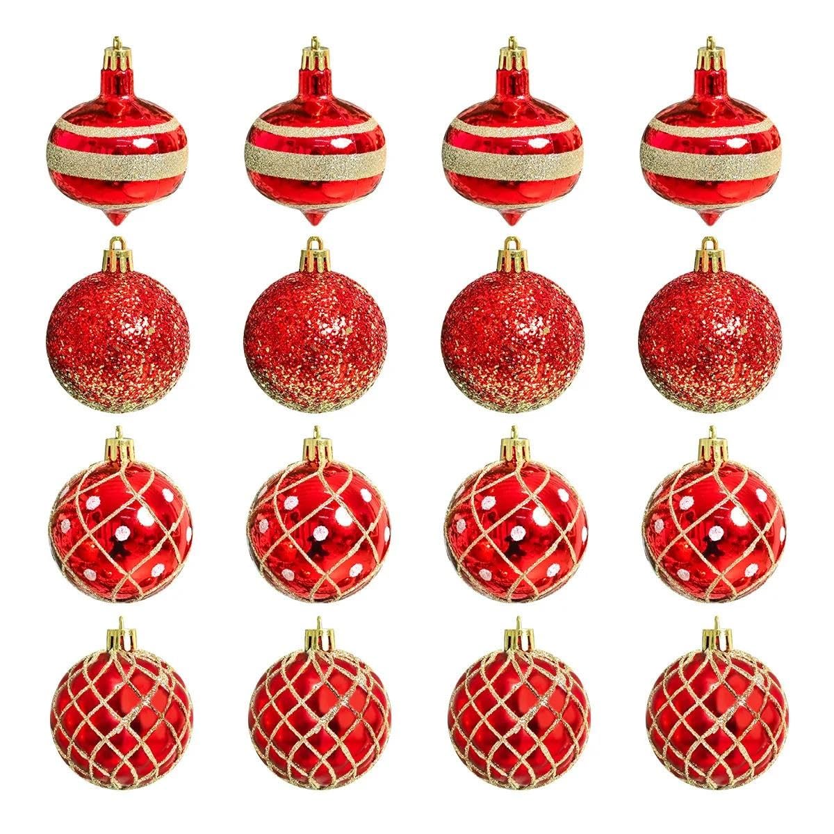 Colgante decorativo de bola de color diamante pintado de Navidad
