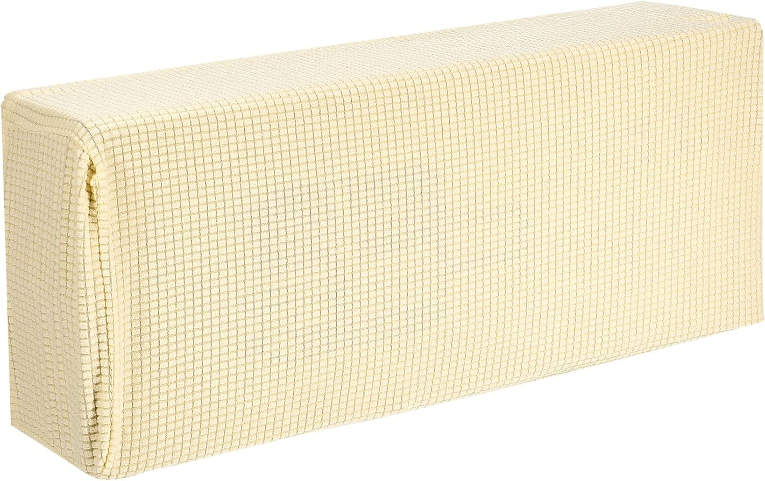 MECCANIXITY Air Conditioner Cover 31-34 Inch Knitted Elastic Cloth Dustproof for Wall-Mounted Units Split Indoor AC Covers Beige