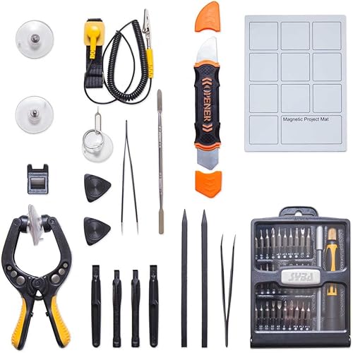 Syba Juego de destornilladores de precisión con kit de controlador magnético kit de herramientas de reparación de electrónica profesional con bolsa