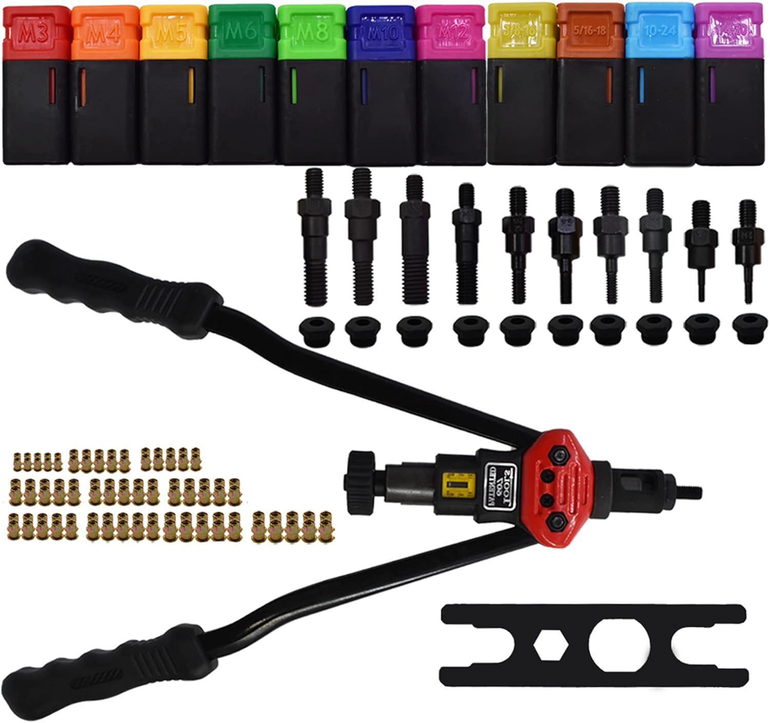 Rivet Gun Kit 16Inch Hand Blind Riveter Professional Rivet