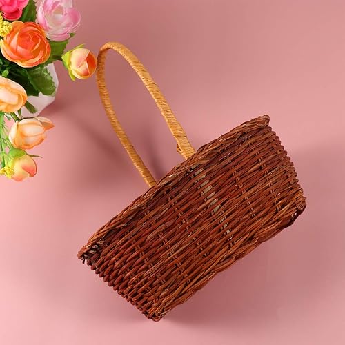 Miniatura 3 de INOOMP Cestas tejidas de Pascua para fiesta de Pascua, cestas de regalo, cesta de campo, huevos de Pascua, cesta de pascua, cesta de pascua, mesa