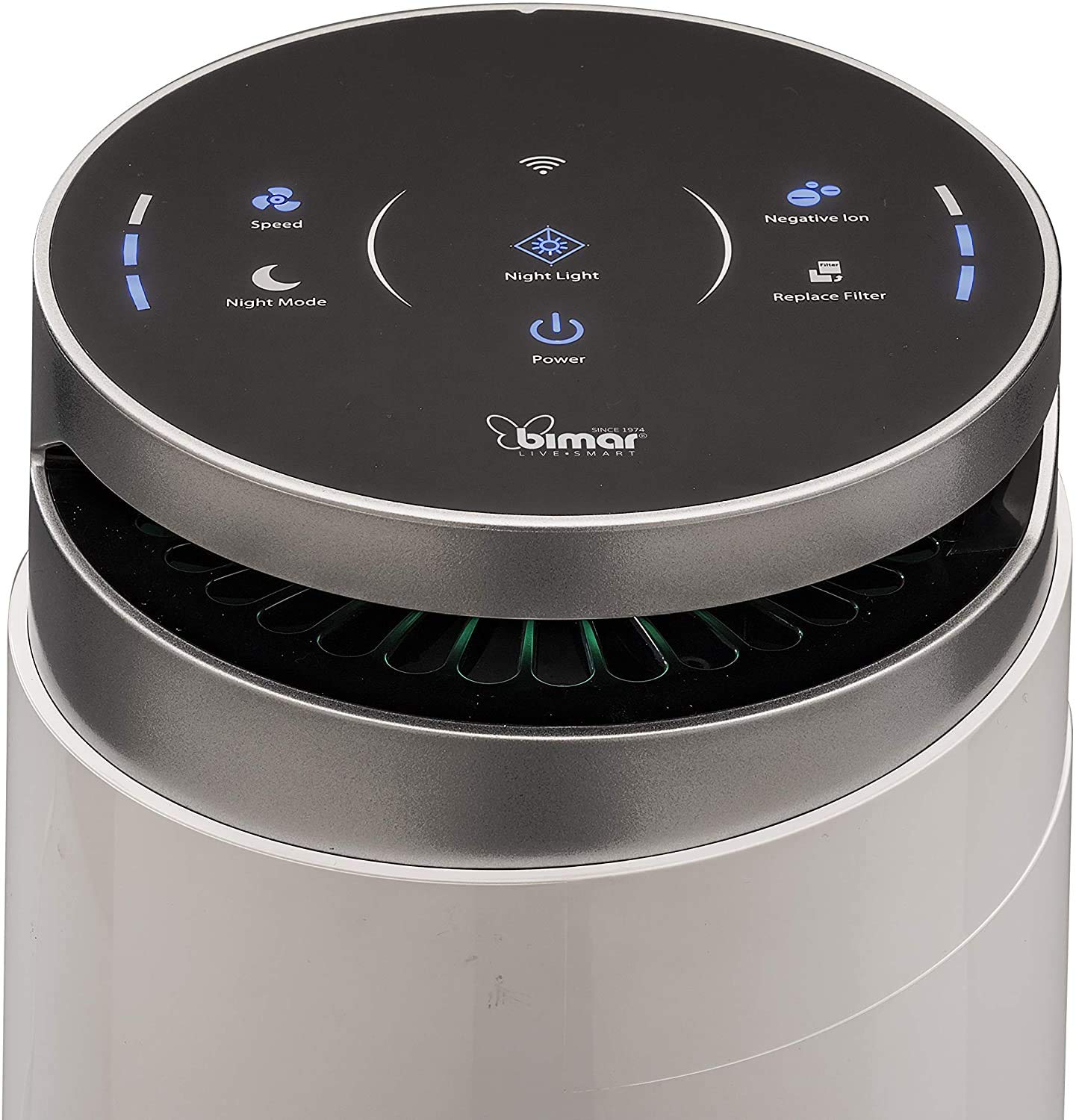 Bimar Filtro HEPA Alta Filtrazione a Carboni Attivi per PA98 e PA97 Filtro rete in tessuto da 4500h. Purificatore Aria WiFi Purificatore Aria Elimina Odori Allergie Pollini Fumo per Casa o Ufficio.