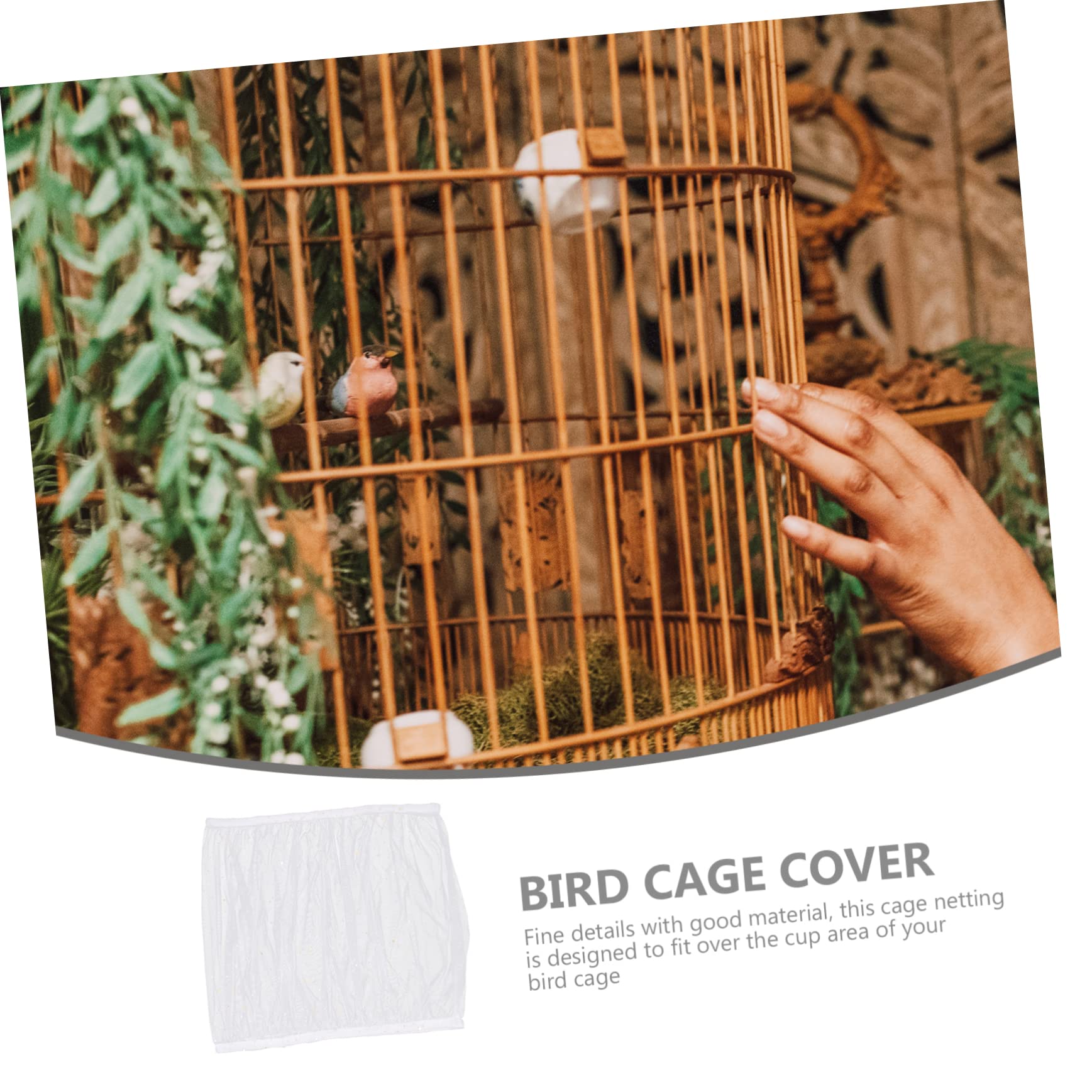 HANABASS 4pcs Parrot Cage Net Birdcage Cover Birdcage Skirt Birdcage Netting Birdproof Catcher