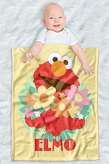 LOGOVISION Sesame Street Fleece Baby Blanket, 30
