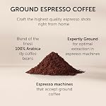 illy Ground Espresso Coffee - 100% Arabica – Classico Medium Roast - Notes of Caramel, Orange Blossom & Jasmine - No Preservatives – 250 g (Pack of 1)