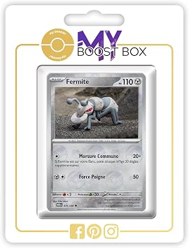 Fermite (Durant) 070/086 Reverse Poké Ball Version - my-booster X Écarlate et Violet 10.5 Flamme Blanche - Box of 10 Pokemon French Cards
