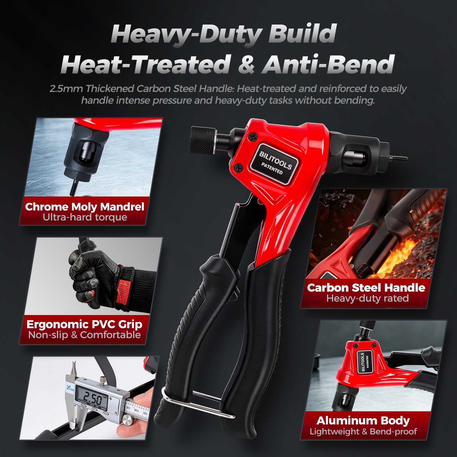 BILITOOLS Rivet Nut Tool Kit - Easy Installation -5 BILITOOLS Rivet Nut Tool Kit - Easy Installation -5