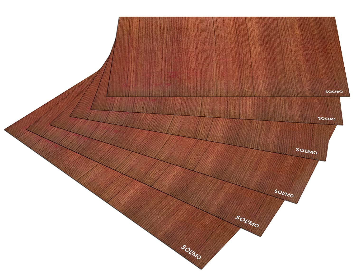 Solimo Polyvinyl Chloride Standard Pvc Fridge Mats - (Set of 6 Pcs, Brown) 2
