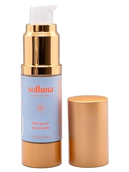 Anti-Aging Eye Cream Plant Based Under Eye Treatment with Hyaluronic Acid, Ashwagandha, Calendula & Eyebright Botanicals Solluna by Kimberly Snyder 0.5oz Non-Toxic, Cruelty-Free, Vegan & Non-GMO