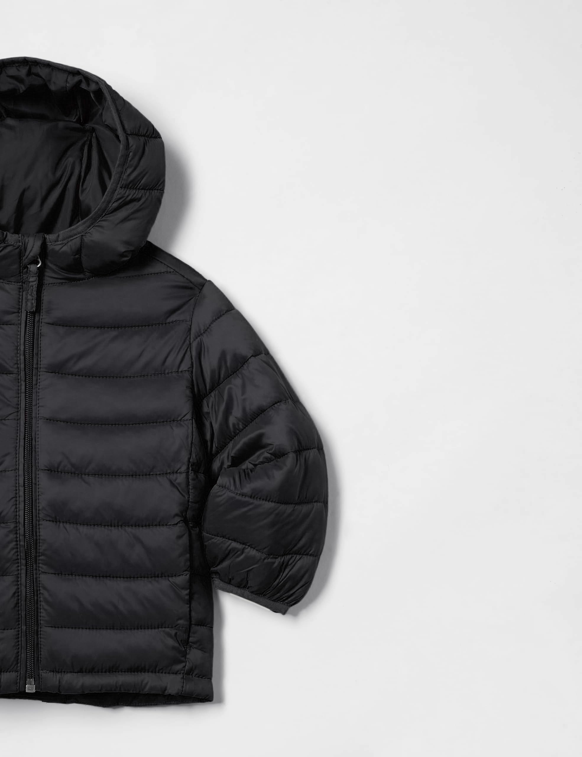 Amazon Essentials Garçon Doudoune à Capuche Légère, Imperméable et Paquetable