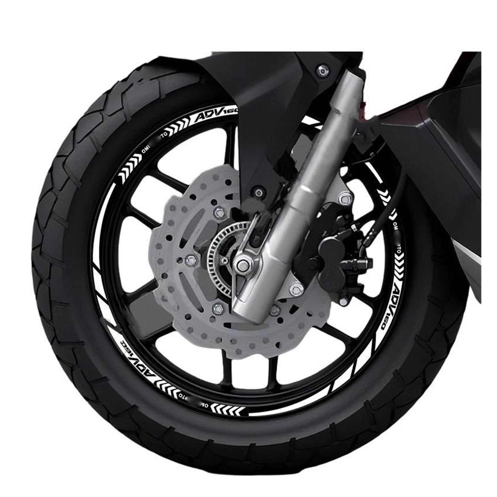 Motorcycle Wheel Sticker for ADV160 for ADV 160 Motorcycle Wheel Sticker Rim Decals Stripe Tape Hub(2)