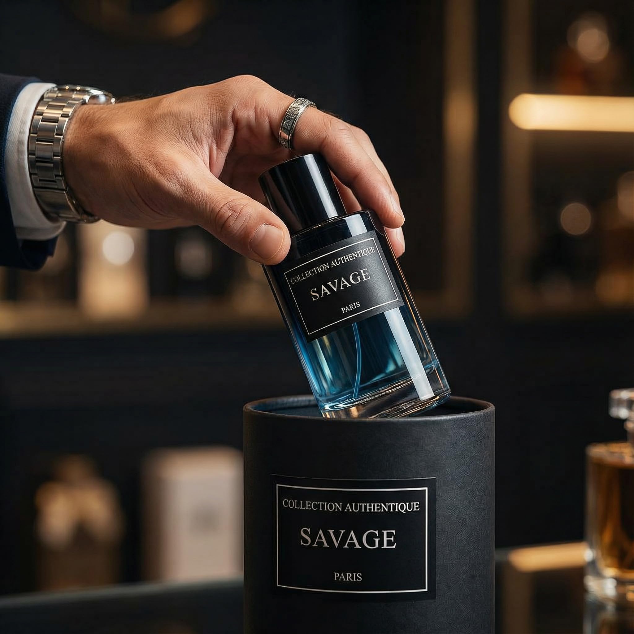 SAVAGE Authentique Intense – Extrait de Parfum 50ml – Parfum Boisé, Aromatique et Frais - Haute Concentration – Fragrance Longue Durée Idée Cadeau Prestige