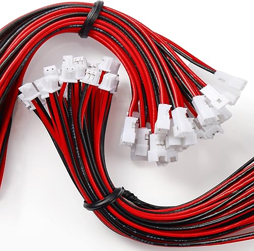 Miniatura 7 de Chanzon 30 pares de conectores de enchufe para 26AWG Jst1.0.984 in de paso 2Pin Micro Jack y 3.94 pulgadas (3.9 in) UL1571 cable de cobre estañado