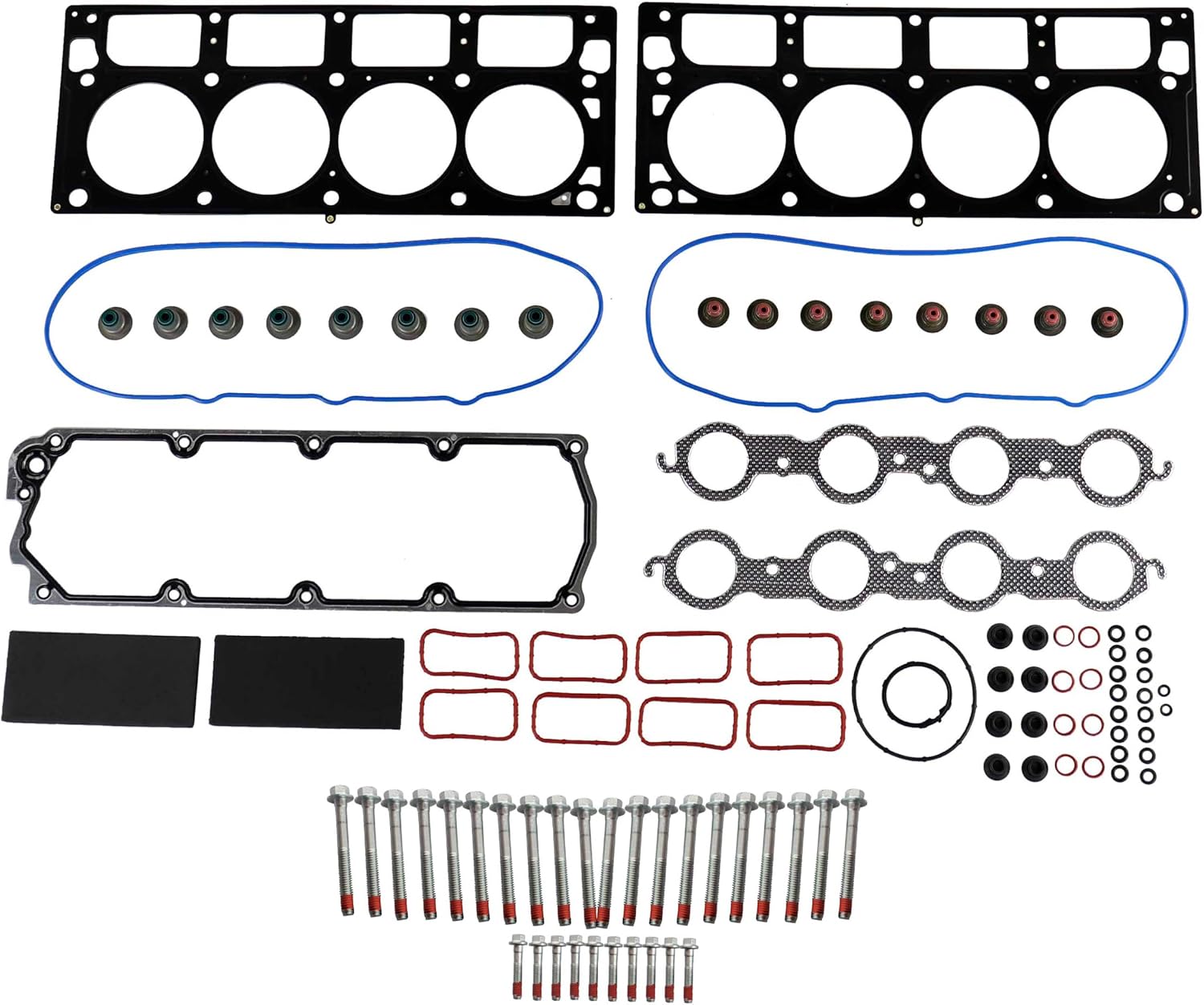 DNJ HGB3215 Cylinder Head Gasket set with Head Bolt Kit For 2008-2017 Chevrolet Corvette 6.2L 6162cc 376cid V8 OHV