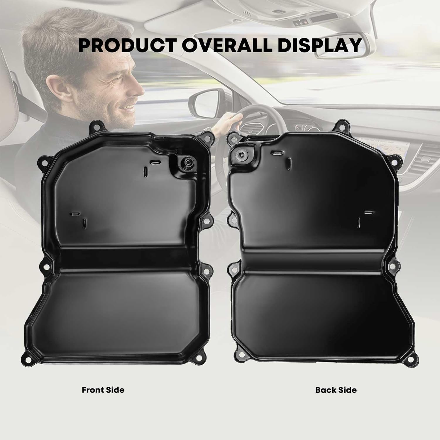 YHTAUTO Transmission Oil Pan and Drain Plug Replacement for Volkswagen Golf 2010-2018, Beetle Passat Jetta Rabbit & Audi TT